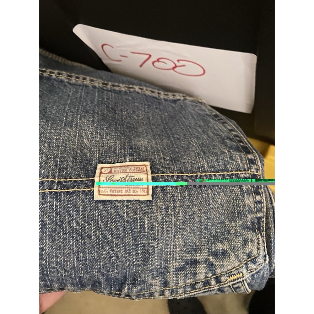 VTG Levi Strauss Signature Carpenter Jean 36x32 Wide Leg 90s Y2K Baggy VGC - Picture 14 of 14